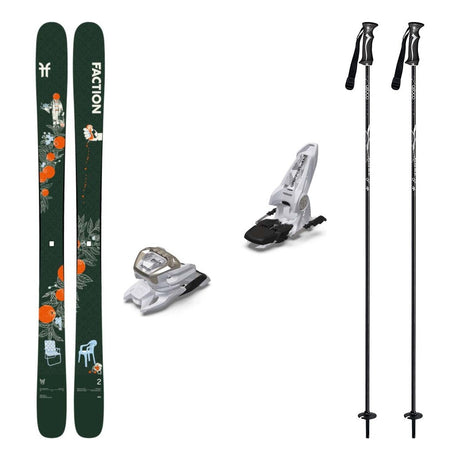 Faction Prodigy 2 Capsule Adult Skis 2027 with Griffon 13 ID Bindings Ski Package - White