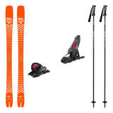 Blackcrows Mirus Cor Adult Skis 2027 with Griffon 13 ID Bindings Ski Package - Anthracite/Black/Red