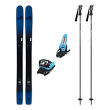 DPS Kaizen 100 Mens Skis 2027 with Griffon 13 ID Bindings Ski Package - Black/Light Blue