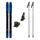 DPS Kaizen 100 Mens Skis 2027 with Griffon 13 ID Bindings Ski Package - Black/Olive Green