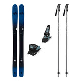 DPS Kaizen 100 Mens Skis 2027 with Griffon 13 ID Bindings Ski Package - Black/Powder Blue
