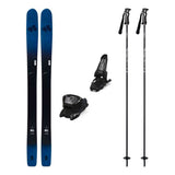 DPS Kaizen 100 Mens Skis 2027 with Griffon 13 ID Bindings Ski Package - Black