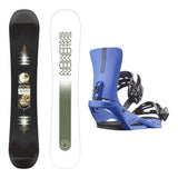 Salomon Pulse Snowboard Mens 2026 with Rhythm Bindings Snowboard Package - Palace Blue