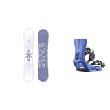 Salomon Lotus Womens Snowboard 2026 with Rhythm Bindings Snowboard Package - Palace Blue