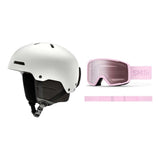 Smith Rodeo Adult Helmet 2027 with Tribute Goggles Package - Matte White