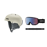 Smith Rodeo Adult Helmet 2027 with Rally Goggles Package - Matte Chalk