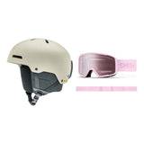 Smith Rodeo MIPS Adult Helmet 2027 with Tribute Goggles Package - Matte Chalk