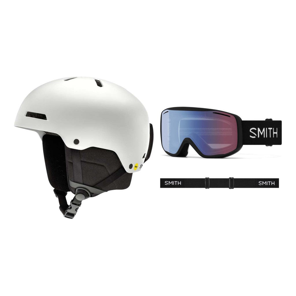 Smith Rodeo MIPS Adult Helmet 2027 with Rally Goggles Package - Matte White