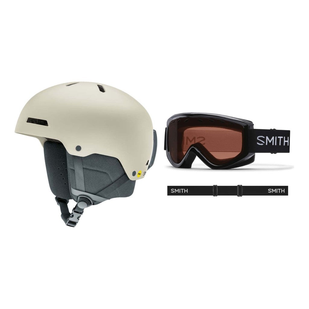 Smith Rodeo MIPS Adult Helmet 2027 with Electra Goggles Package - Matte Chalk