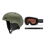 Smith Rodeo MIPS Adult Helmet 2027 with Electra Goggles Package - Matte Fatigue Green
