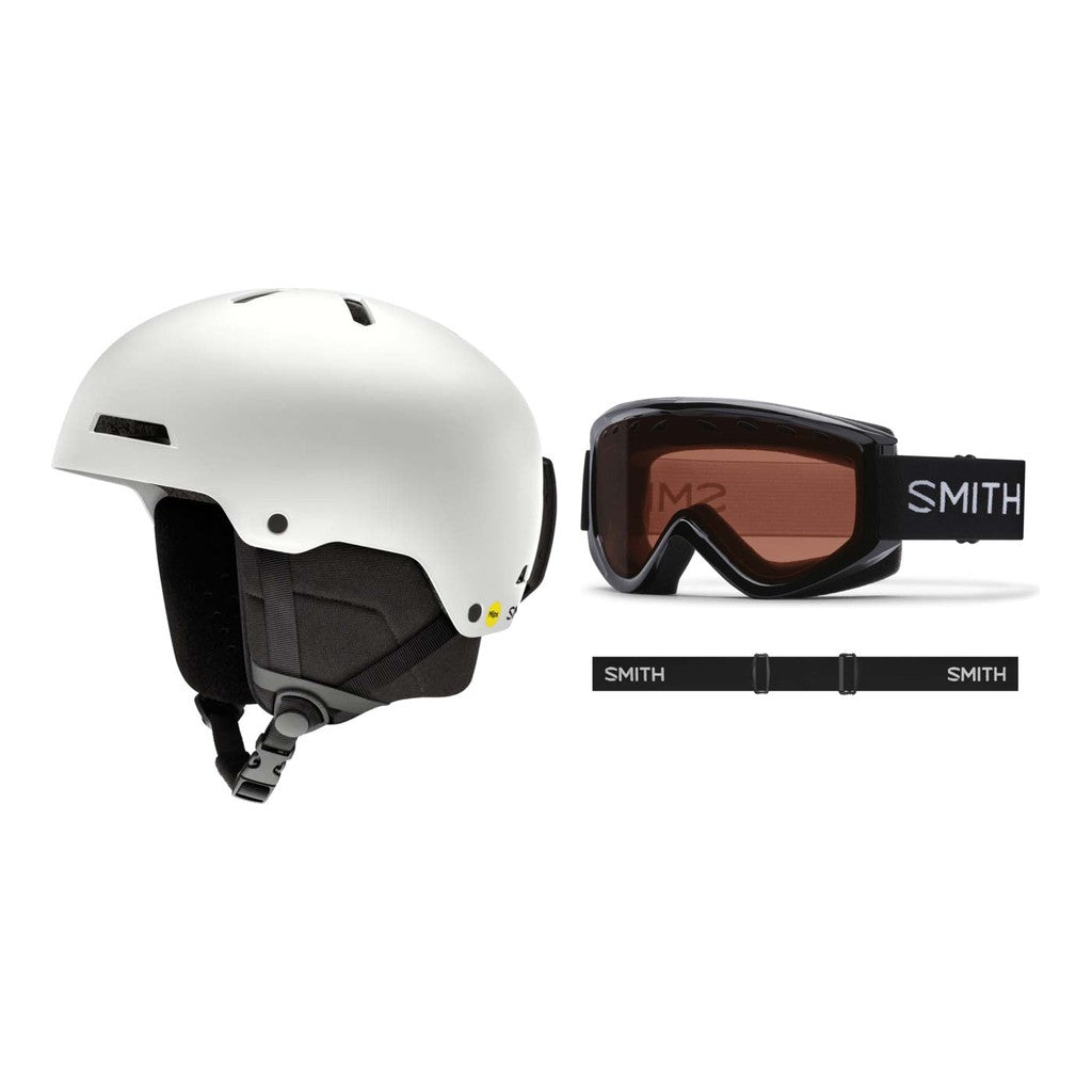 Smith Rodeo MIPS Adult Helmet 2027 with Electra Goggles Package - Matte White