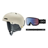 Smith Rodeo Round Fit MIPS Adult 2027 with Rally Goggles Package - Matte Chalk