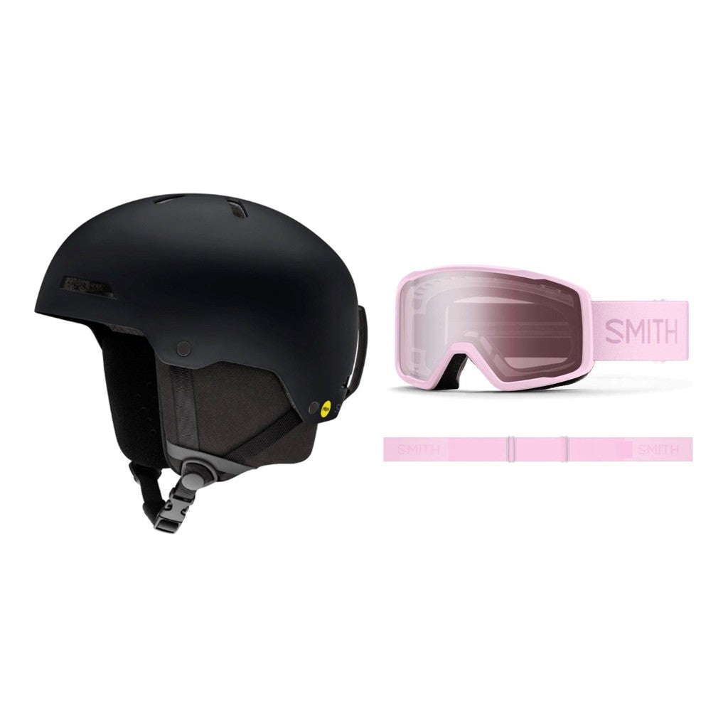 Smith Rodeo Junior MIPS Helmet 2027 with Tribute Goggles Package - Matte Black