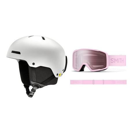 Smith Rodeo Junior MIPS Helmet 2027 with Tribute Goggles Package - Matte White