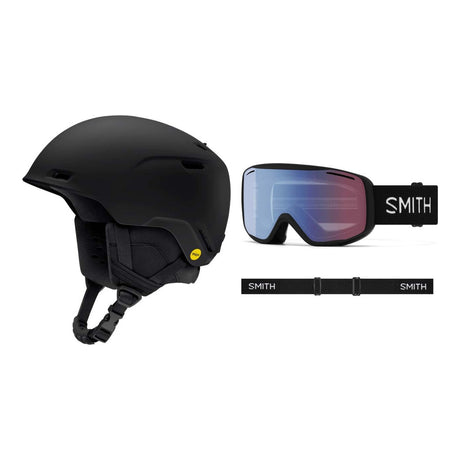 Smith Cache MIPS Adult Helmet 2027 with Rally Goggles Package - Matte Black
