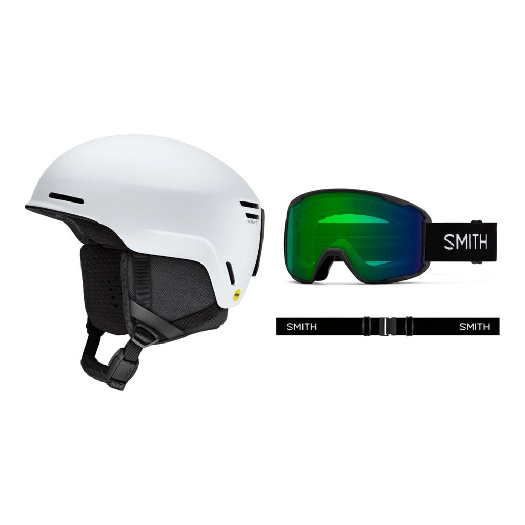 Smith Method Pro MIPS Adult Helmet 2027 with Preview Goggles Package - Matte White