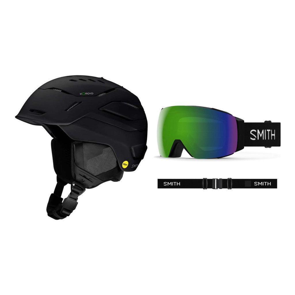 Smith Vantage 2 MIPS Adult Helmet 2027 with I/O Mag Goggles Package - Matte Black