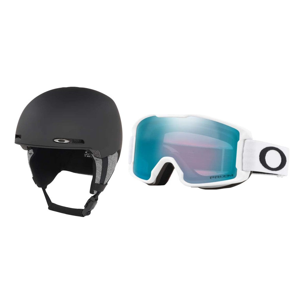 Oakley MOD1 MIPS Youth Helmet 2027 with Line Miner S Goggles Package - Blackout