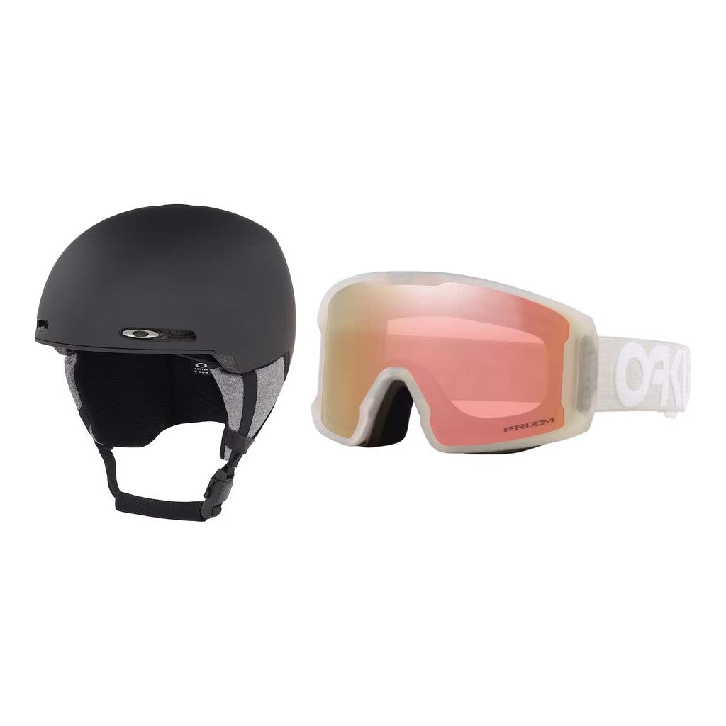 Oakley MOD1 MIPS Helmet 2027 with Line Miner M Goggles Package - Blackout