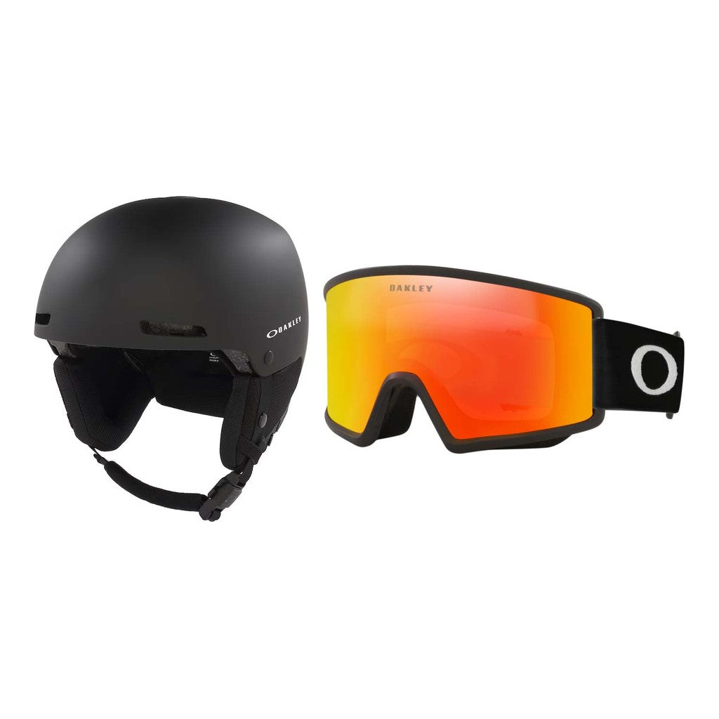 Oakley MOD1 Pro MIPS Helmet 2027 with Target Line M Goggles Package - Blackout