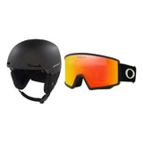 Oakley MOD1 Pro MIPS Helmet 2027 with Target Line M Goggles Package - Blackout