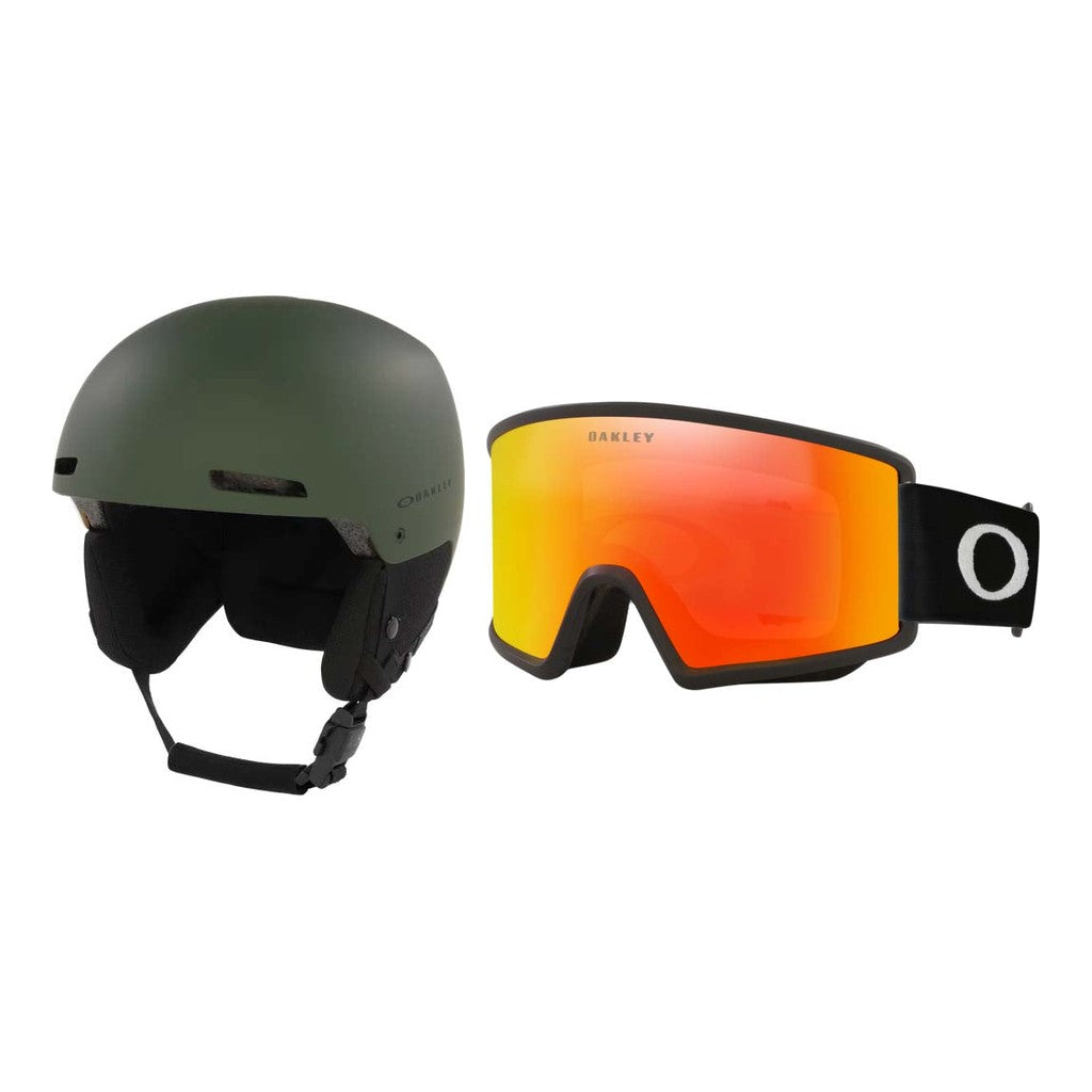 Oakley MOD1 Pro MIPS Helmet 2027 with Target Line M Goggles Package - Dark Brush