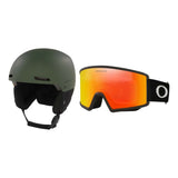 Oakley MOD1 Pro MIPS Helmet 2027 with Target Line M Goggles Package - Dark Brush