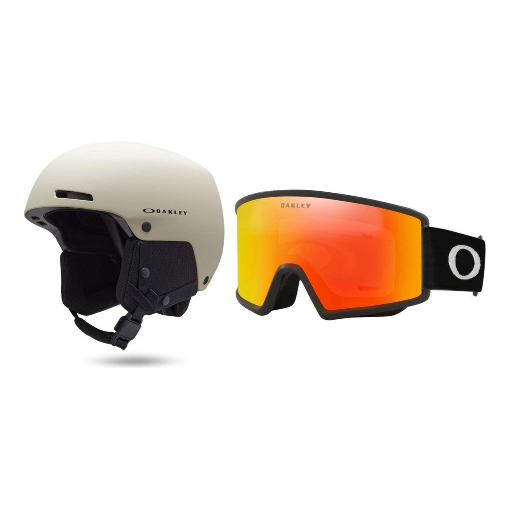 Oakley MOD1 Pro MIPS Helmet 2027 with Target Line M Goggles Package - Sand