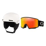 Oakley MOD1 Pro MIPS Helmet 2027 with Target Line M Goggles Package - White