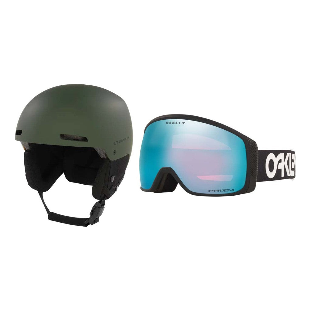 Oakley MOD1 Pro MIPS Helmet 2027 with Flight Tracker M Goggles Package - Dark Brush