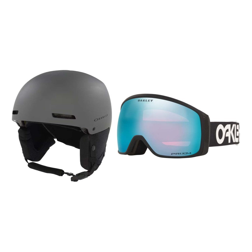 Oakley MOD1 Pro MIPS Helmet 2027 with Flight Tracker M Goggles Package - Forged Iron