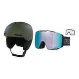 Oakley MOD1 Pro MIPS Helmet 2027 with Line Miner Pro L Goggles Package - Dark Brush