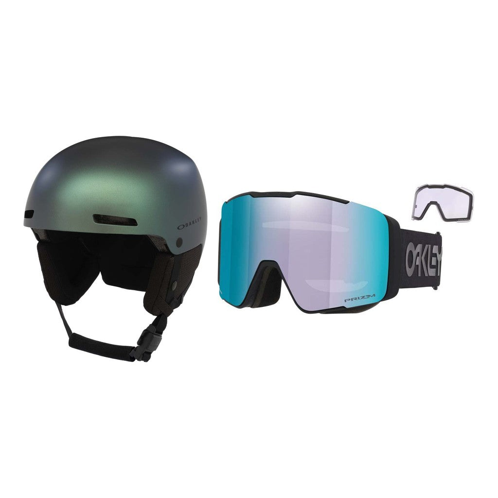 Oakley MOD1 Pro MIPS Helmet 2027 with Line Miner Pro L Goggles Package - Matte Pacific