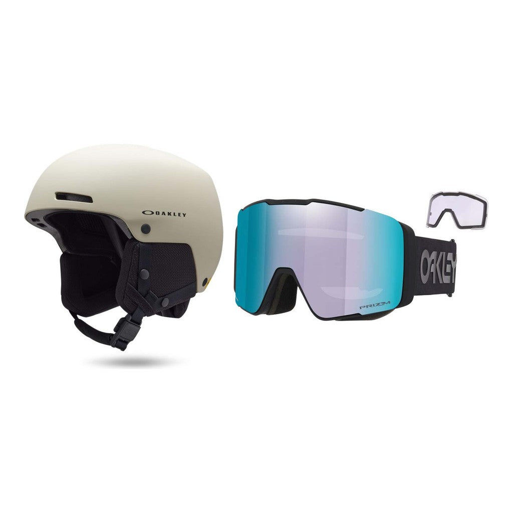 Oakley MOD1 Pro MIPS Helmet 2027 with Line Miner Pro L Goggles Package - Sand
