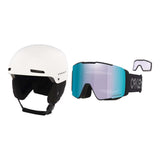 Oakley MOD1 Pro MIPS Helmet 2027 with Line Miner Pro L Goggles Package - White