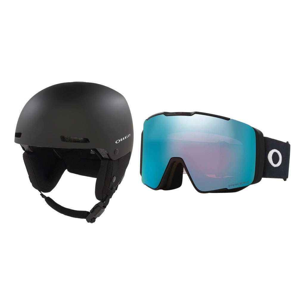 Oakley MOD1 Pro MIPS AF Helmet 2027 with Line Miner Pro M AF Goggles Package - Blackout