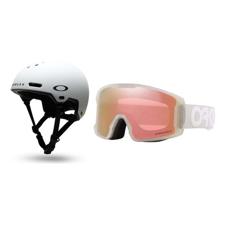 Oakley MOD PRK MIPS Helmet 2027 with Line Miner M Goggles Package - Matte White