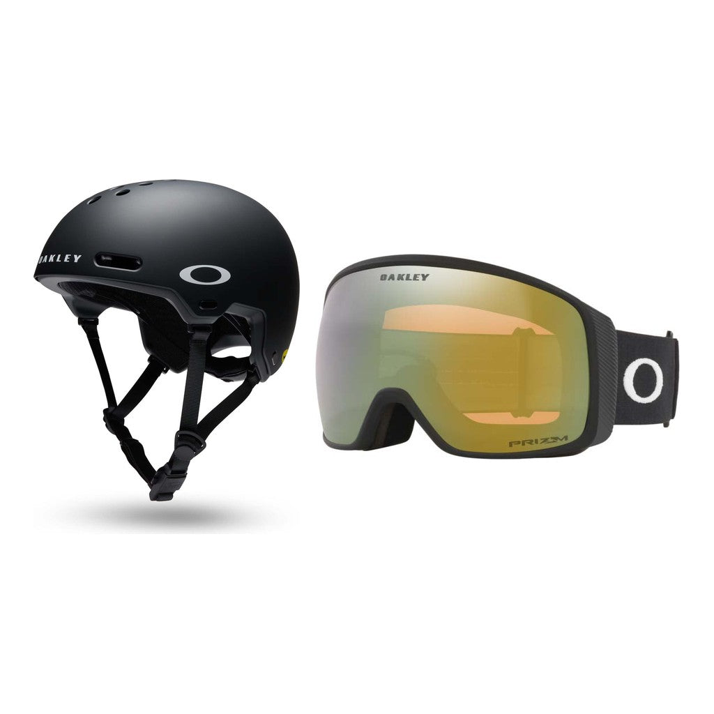 Oakley MOD PRK MIPS Helmet 2027 with Flight Tracker L Goggles Package - Matte Black