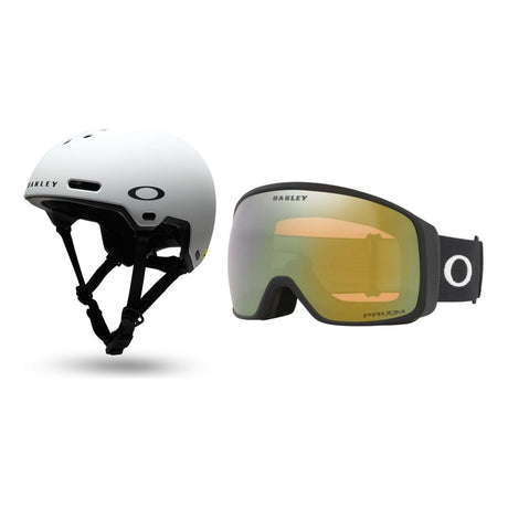 Oakley MOD PRK MIPS Helmet 2027 with Flight Tracker L Goggles Package - Matte White