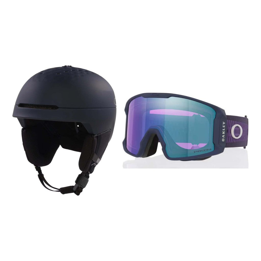 Oakley MOD3 MIPS Helmet 2027 with Line Miner L Goggles Package - Navy