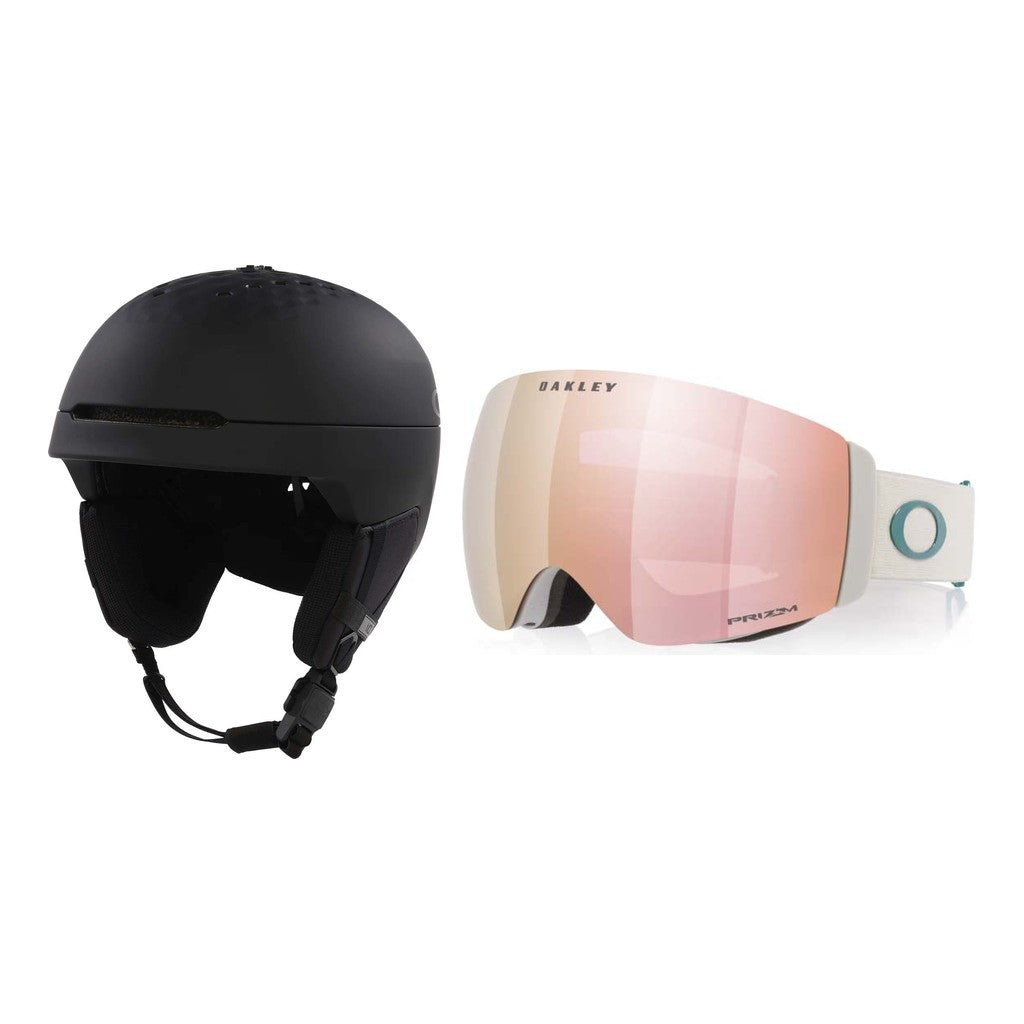 Oakley MOD3 MIPS Helmet 2027 with Flight Deck Pro M Goggles Package - Matte Blackout