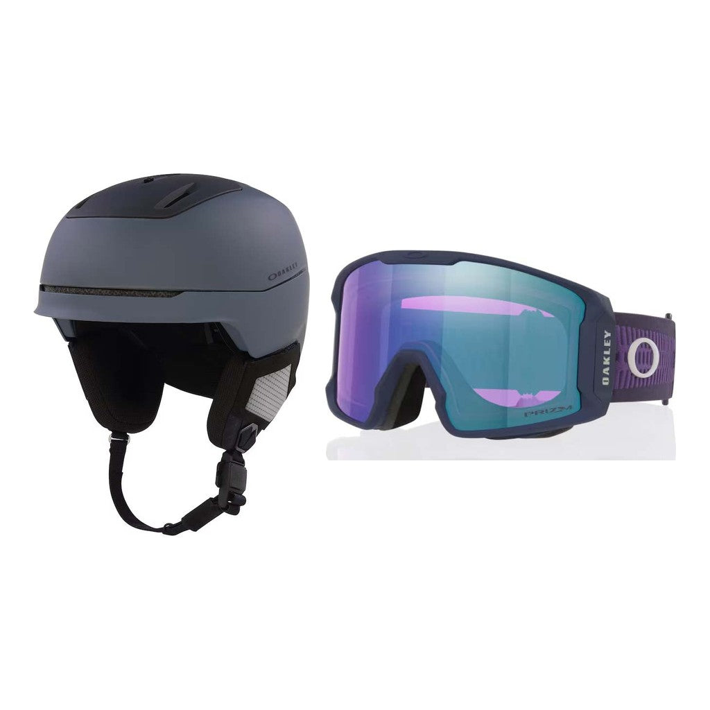 Oakley MOD5 MIPS Helmet 2027 with Line Miner L Goggles Package - Forged Iron