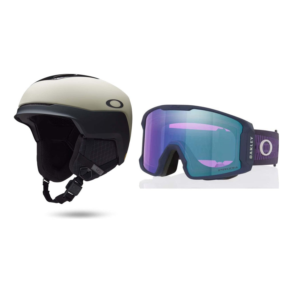 Oakley MOD5 MIPS Helmet 2027 with Line Miner L Goggles Package - Matte Sand/black