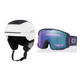 Oakley MOD5 MIPS Helmet 2027 with Line Miner L Goggles Package - Matte White
