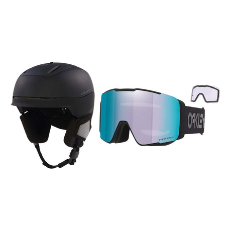 Oakley MOD5 MIPS Helmet 2027 with Line Miner Pro L Goggles Package - Blackout