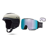 Oakley MOD5 MIPS Helmet 2027 with Line Miner Pro L Goggles Package - Matte Sand/black