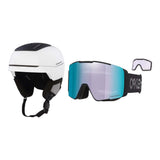 Oakley MOD5 MIPS Helmet 2027 with Line Miner Pro L Goggles Package - Matte White