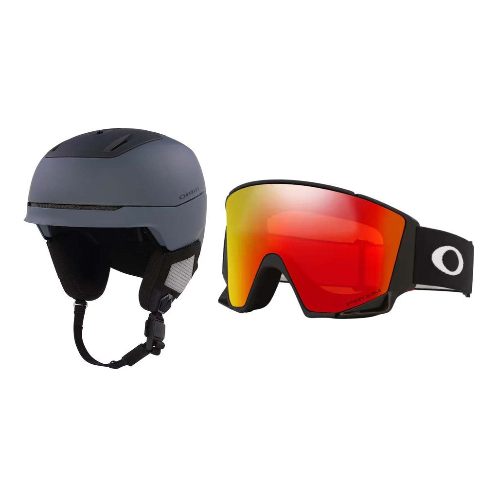 Oakley MOD5 MIPS Helmet 2027 with Flow Scape L Goggles Package - Forged Iron