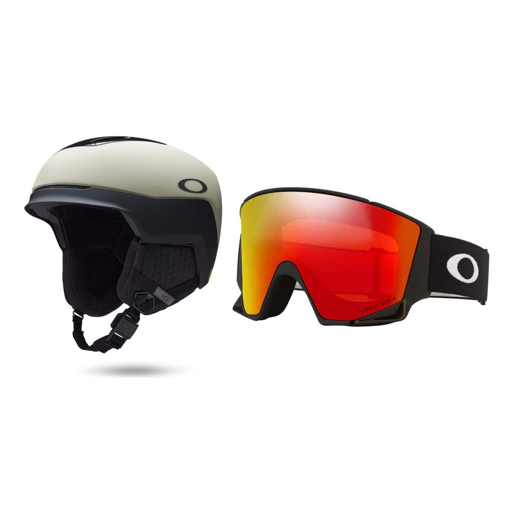 Oakley MOD5 MIPS Helmet 2027 with Flow Scape L Goggles Package - Matte Sand/black