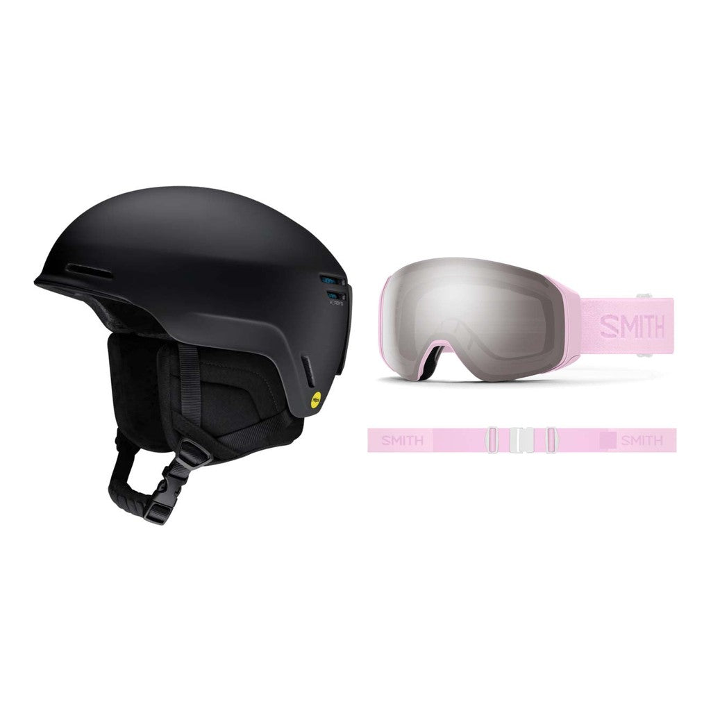 Smith Method MIPS Adult Helmet 2027 with 4D MAG S Goggles Package - Matte Black